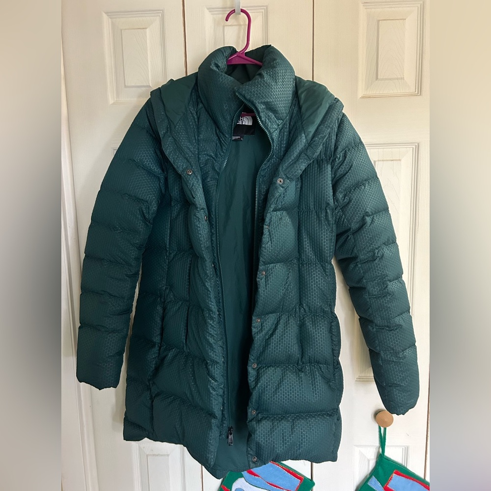 The North Face women’s long jacket size Large